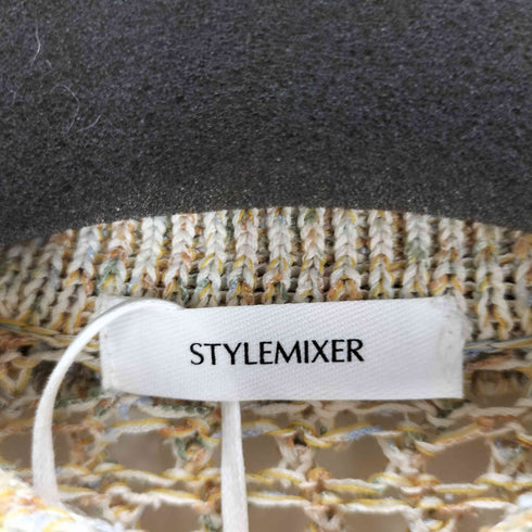 スタイルミキサー STYLEMIXER 26SS クロシェミックスニットポロ レディース FREE