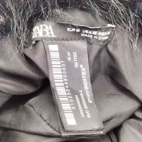 ザラ ZARA フェイクファーハット レディース M