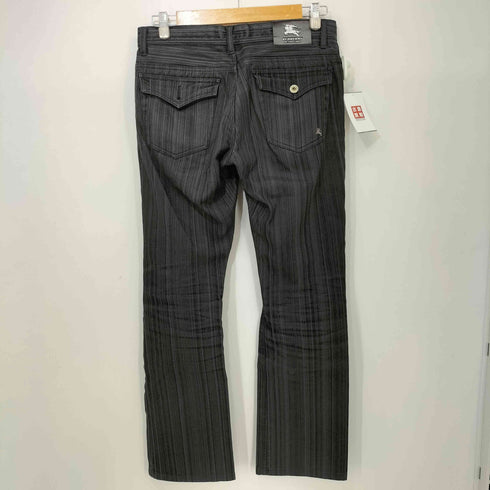 バーバリーブラックレーベル BURBERRY BLACK LABEL ストライプ フレアパンツ メンズ 73