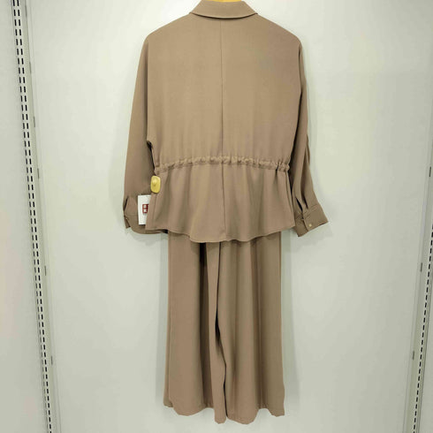 ザラ ZARA クレープサファリシャツ + パンツ セットアップ レディース import:XS