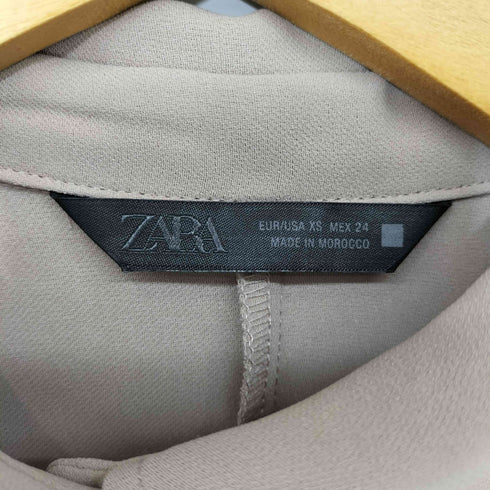 ザラ ZARA クレープサファリシャツ + パンツ セットアップ レディース import:XS