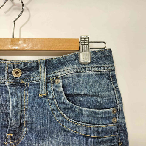 ゲスジーンズ GUESS JEANS ダメージ加工 デニムミニスカート Y2K レディース 24