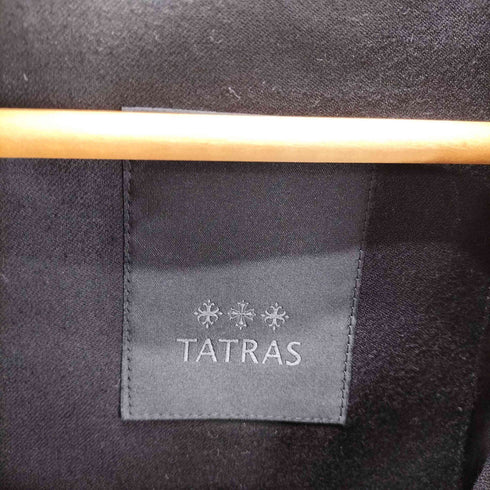 タトラス TATRAS CRISANTEMO クリザンテーモ ノーカラー ダブル ダウン ジャケット ブラック メンズ JPN:3