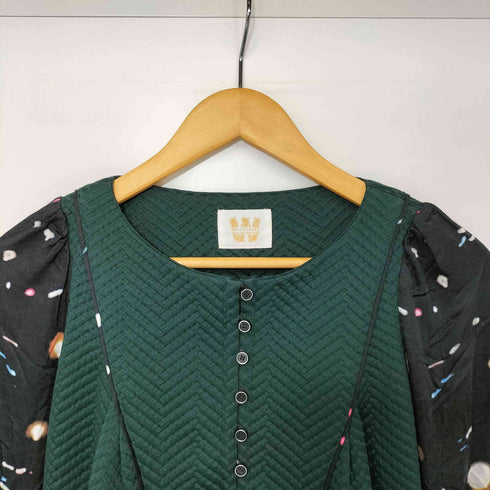 ジュンオカモト JUN OKAMOTO WALLFLOWER 切替デザイン L/S ワンピース レディース