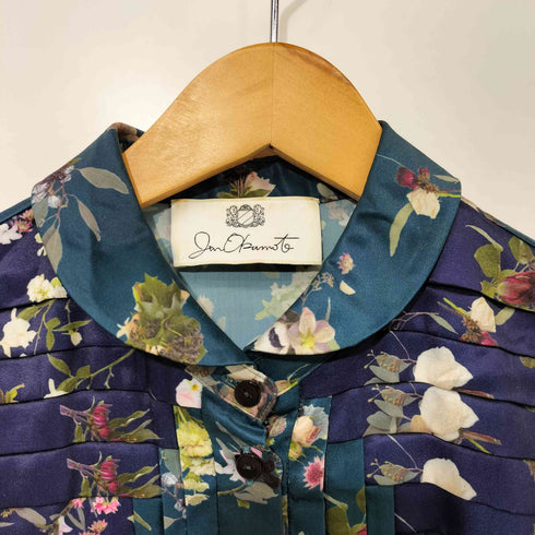 ジュンオカモト JUN OKAMOTO プリーツデザイン L/S 花柄ワンピース レディース JPN:38