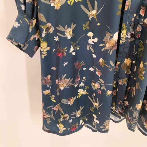 ジュンオカモト JUN OKAMOTO プリーツデザイン L/S 花柄ワンピース レディース JPN:38