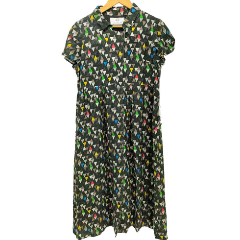 ジュンオカモト JUN OKAMOTO 総柄 S/S ワンピース レディース JPN:38