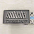 ガッチャ GOTCHA バックルロゴ 総柄レザーベルト メンズ