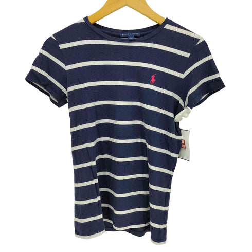 ラルフローレン RALPH LAUREN ポニー刺繍 ボーダー 半袖 Tシャツ レディース JPN:S