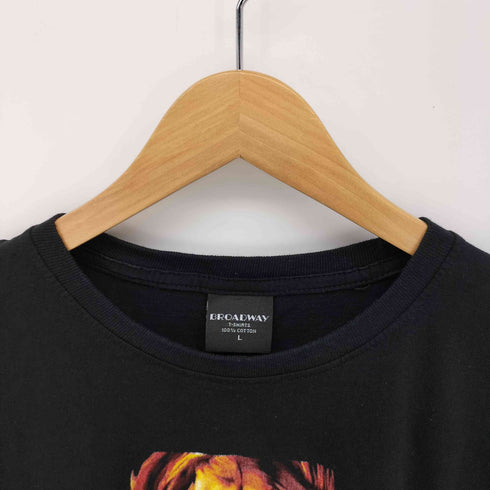 ブロードウェイ BROADWAY フロント キャラクター プリント ムービー クルーネック S/S Tシャツ メンズ import:L
