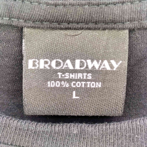 ブロードウェイ BROADWAY フロント キャラクター プリント ムービー クルーネック S/S Tシャツ メンズ import:L