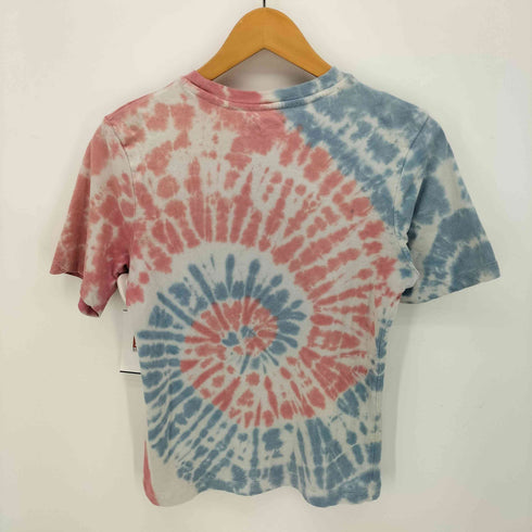 ROLLING STONES タイダイ染 ベロマーク フロントロゴ クルーネック S/S Tシャツ レディース import:M