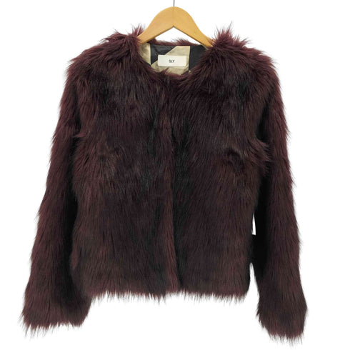 スライ SLY FAUX FUR COAT フェイクファーショートコート レディース 1