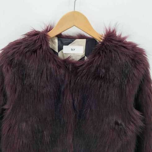 スライ SLY FAUX FUR COAT フェイクファーショートコート レディース 1