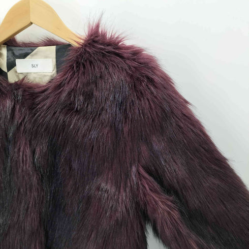スライ SLY FAUX FUR COAT フェイクファーショートコート レディース 1