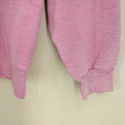 チャンピオン Champion 90-00S メキシコ製 青刺繍タグ スクリプトロゴ 刺繍 前V ガゼット クルーネック スウェット レディース import:M