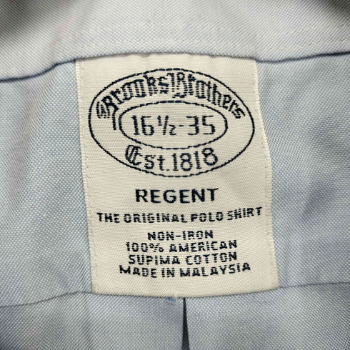 ブルックスブラザーズ BROOKS BROTHERS REGENT L/S ボタンダウンシャツ メンズ 16 1/2