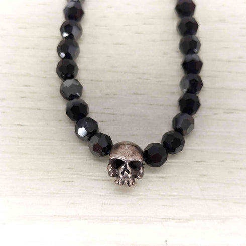 natural bone addiction スカルオニキス ネックレス メンズ