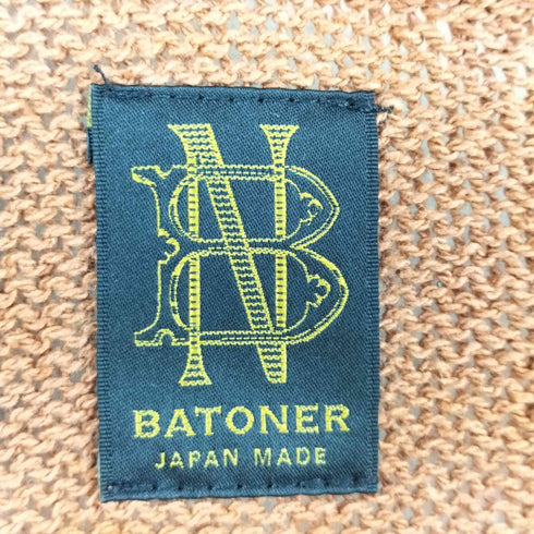 バトナー BATONER ハードツイストシルクVネックカーディガン メンズ JPN:3