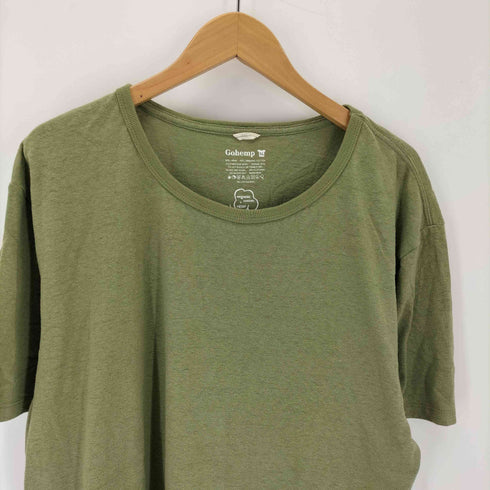 ゴーヘンプ GOHEMP ゴーヘンプ バックプリントデザインクルーネックTシャツ メンズ JPN:XL