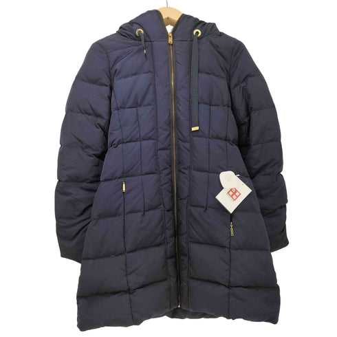 ザラ ZARA ベルテッド ダウンコート フルジップ レディース import:M