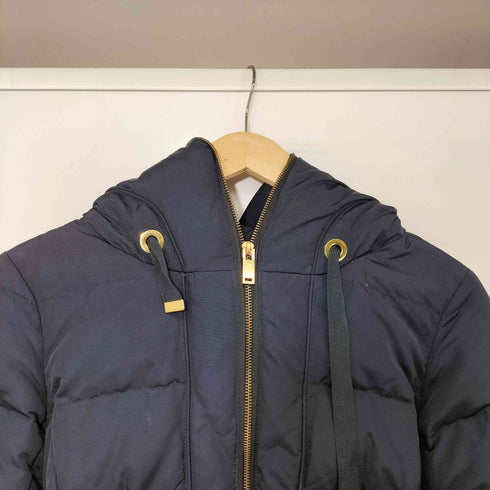 ザラ ZARA ベルテッド ダウンコート フルジップ レディース import:M