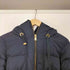 ザラ ZARA ベルテッド ダウンコート フルジップ レディース import:M