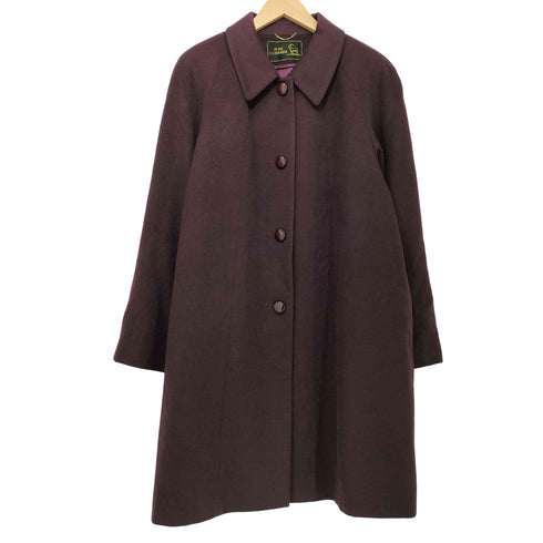 PURE CASHMERE カシミヤ100 ステンカラーコート レディース 13