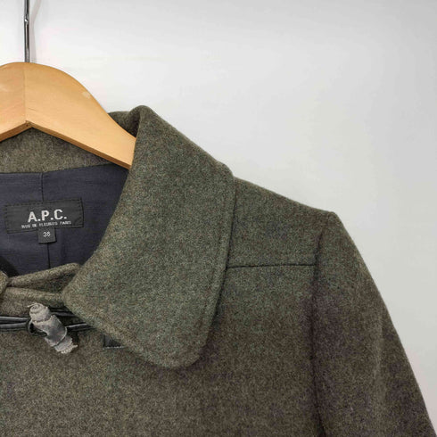 アーペーセー A.P.C. フランス製 アルパカ混 ウール ダッフルコート レディース FR:36