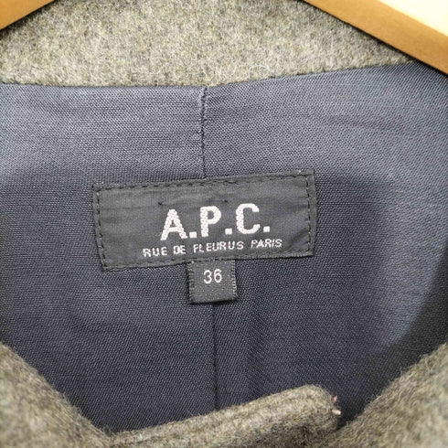 アーペーセー A.P.C. フランス製 アルパカ混 ウール ダッフルコート レディース FR:36