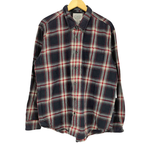 セントジョンズベイ STJOHNS BAY BRUSHED FLANNEL チェック柄ボタンダウンシャツ メンズ import:XL