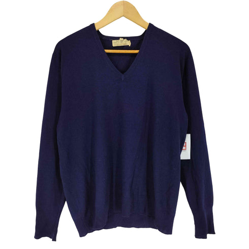 ブリーマー BRAEMAR PURE CASHMERE カシミヤ Vネックニット メンズ 40