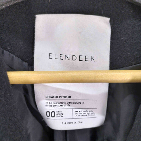 エレンディーク ELENDEEK ワンベルトチェスターコート レディース JPN:2