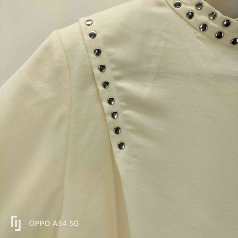 アメリ AMERI SHOULDER TUCK STUDS TOP レディース FREE