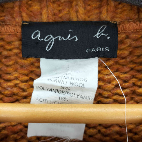 アニエスベー agnes b. カラーニットカーディガン レディース