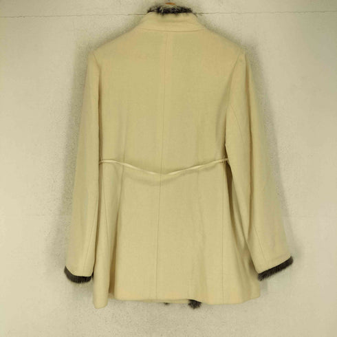 bossy hill rabbit fur ANGOLA&WOOL ラビットファー アンゴラ混スタンドカラーハーフコート レディース JPN:L