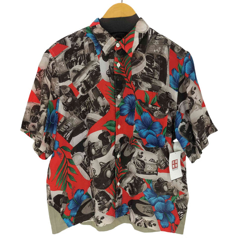コムデギャルソンオムプリュス COMME des GARCONS HOMME PLUS 01SS ドッキングロック期 総柄アロハシャツ メンズ
