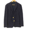 ポロラルフローレン POLO RALPH LAUREN 現行タグ MADE IN ITALY イタリア製 CUSTOM FIT ウール シングル テーラードジャケット 紺ブレ ブレザー 金ボタン メンズ 42R