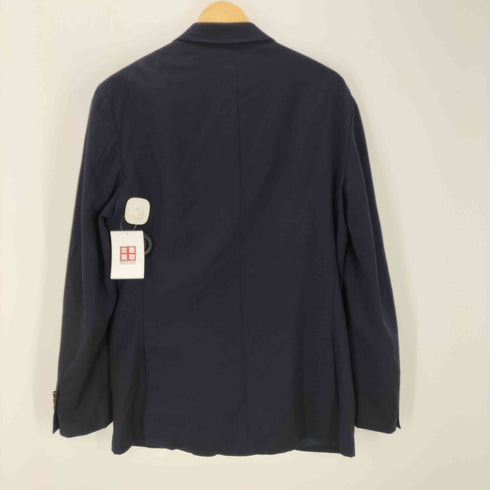 ポロラルフローレン POLO RALPH LAUREN 現行タグ MADE IN ITALY イタリア製 CUSTOM FIT ウール シングル テーラードジャケット 紺ブレ ブレザー 金ボタン メンズ 42R