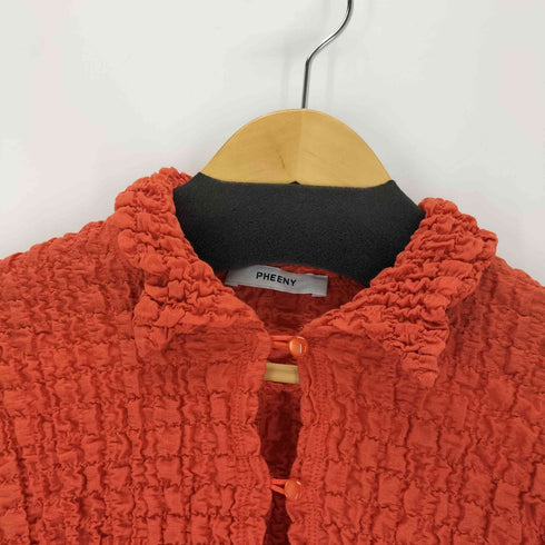 フィーニー PHEENY SHRINK LACE CROPPED SHIRT レディース FREE