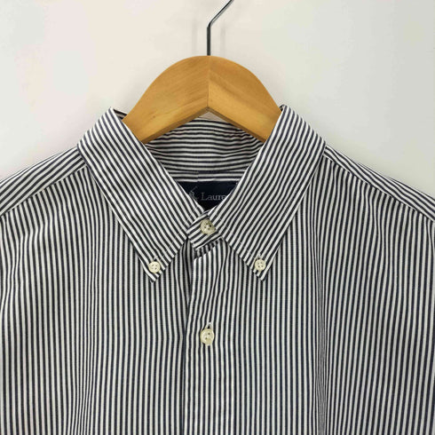 ラルフローレン RALPH LAUREN 90S ポニー刺繍 CLASSIC FIT L/S ボタンダウン ストライプ シャツ メンズ 34/35