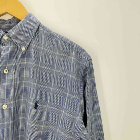 ポロバイラルフローレン Polo by RALPH LAUREN 90S ポニー刺繍 YARMOUTH L/S ボタンダウン チェック シャツ メンズ 15