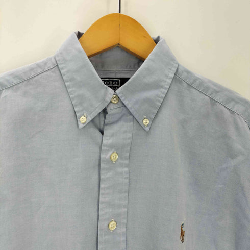 ポロバイラルフローレン Polo by RALPH LAUREN 90S ポニー刺繍 YARMOUTH L/S ボタンダウン オックスフォード チェック シャツ メンズ 15