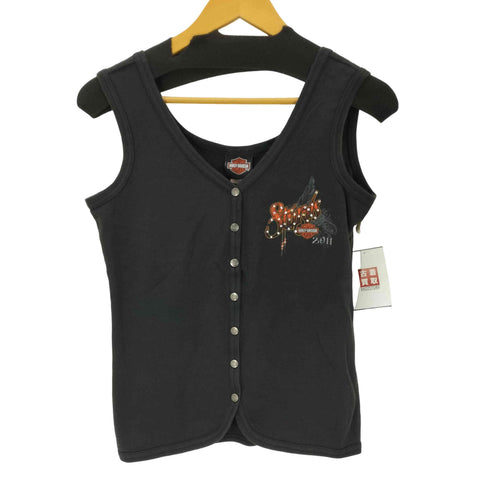 ハーレーダビッドソン HARLEY-DAVIDSON 2011 スナップボタン プリント タンクトップ レディース import:S