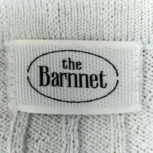 THE BARNNET ロゴボタン ケーブル編み カーディガン レディース