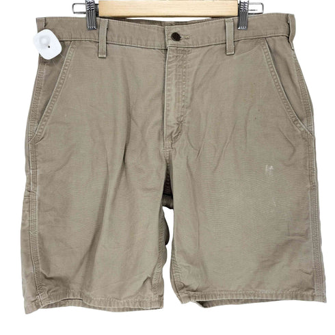 カーハート Carhartt Shorts Tan Canvas Work Outdoor メンズ 36