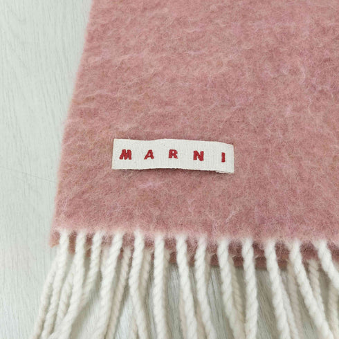 マルニ MARNI アルパカ×ウール製 ストライプデザインマフラー レディース