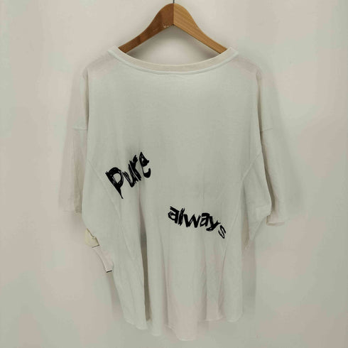 Pure Be Nevolet Miracle ビジュー メッセージプリント Tシャツ メンズ