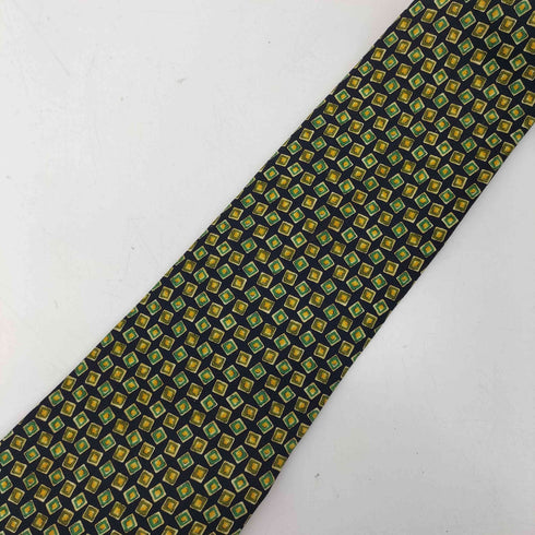 サルヴァトーレフェラガモ Salvatore Ferragamo MADE IN ITALY イタリア製 総柄 絹 シルク 100% ネクタイ メンズ