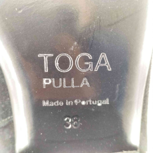 トーガプルラ TOGA PULLA 4 metal short boots 4メタルスウェードレザーショートブーツ レディース JPN:38